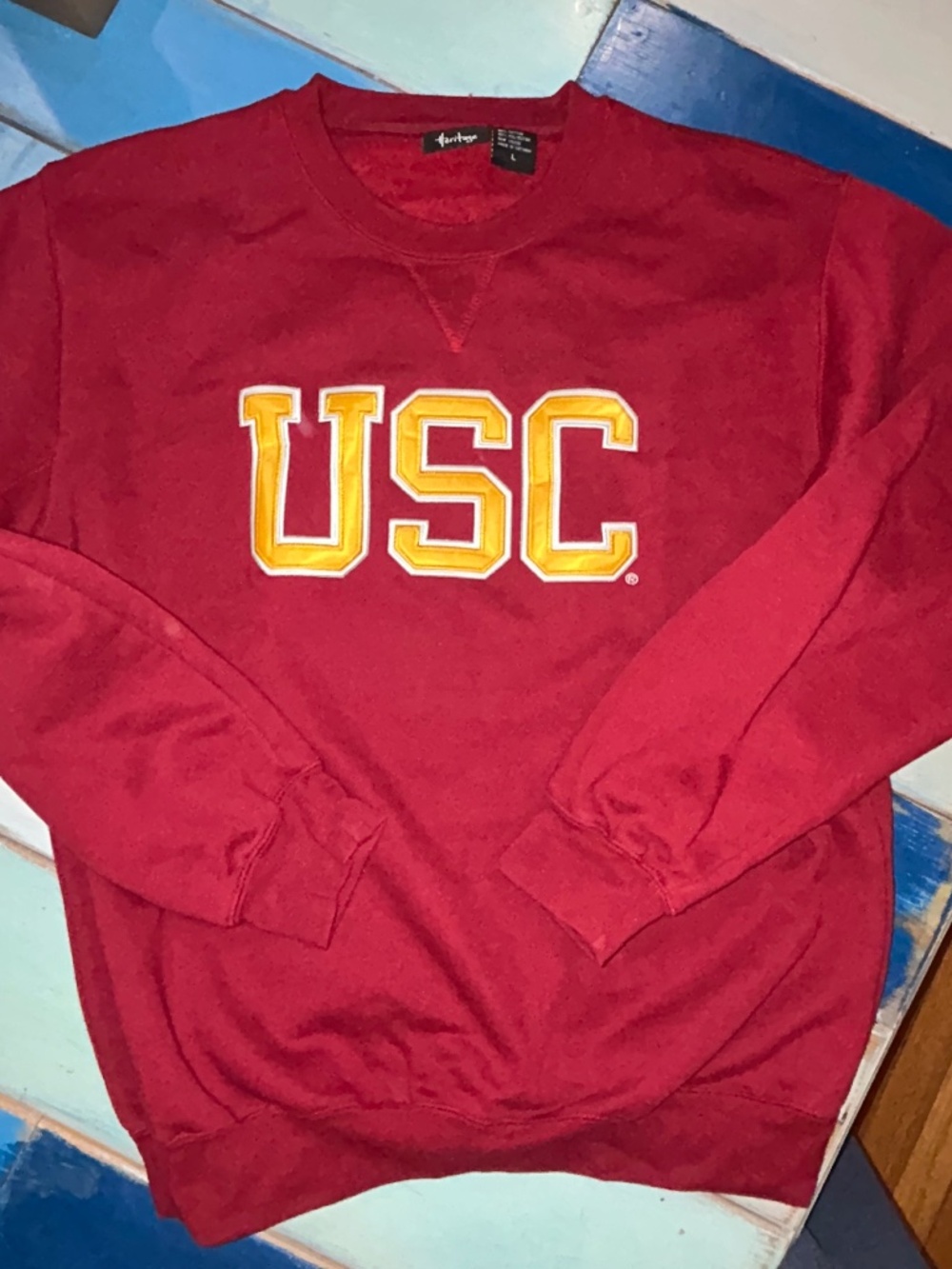 USC Embroidered Crewneck Sweatshirt